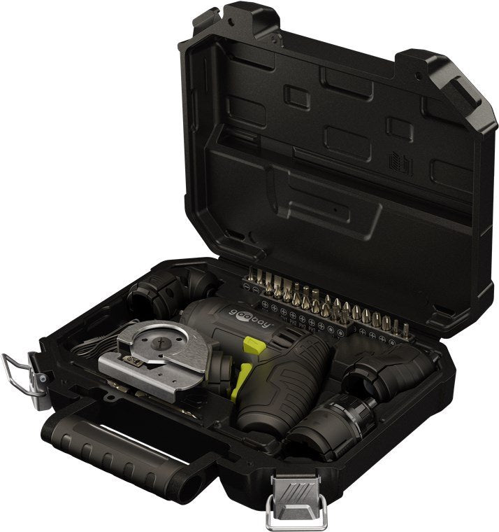 EAN 4040849778179 - Goobay 77817 destornillador eléctrico y llave de impacto 200 RPM Negro, Amarillo imagen 1