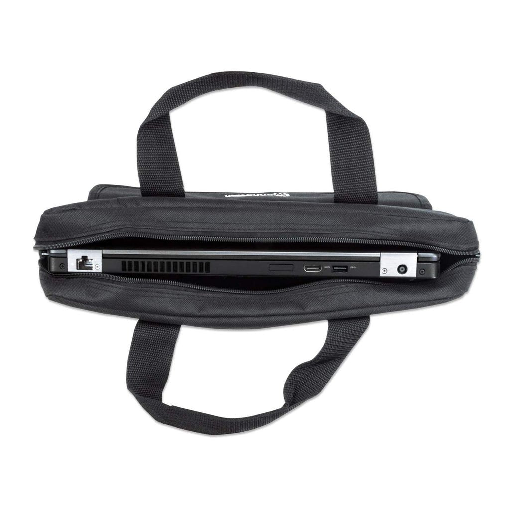 Manhattan London Maletín Para Portátil De 15,6", Carga Superior, Negro