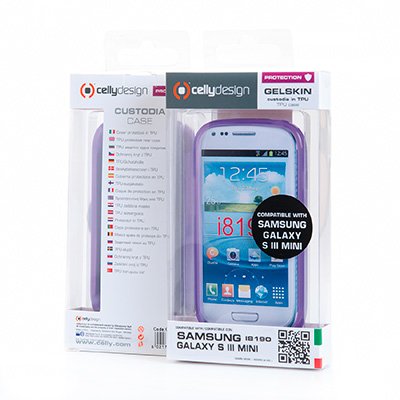 Case Celly Samsung S3 Mini Cover Tpu Purple