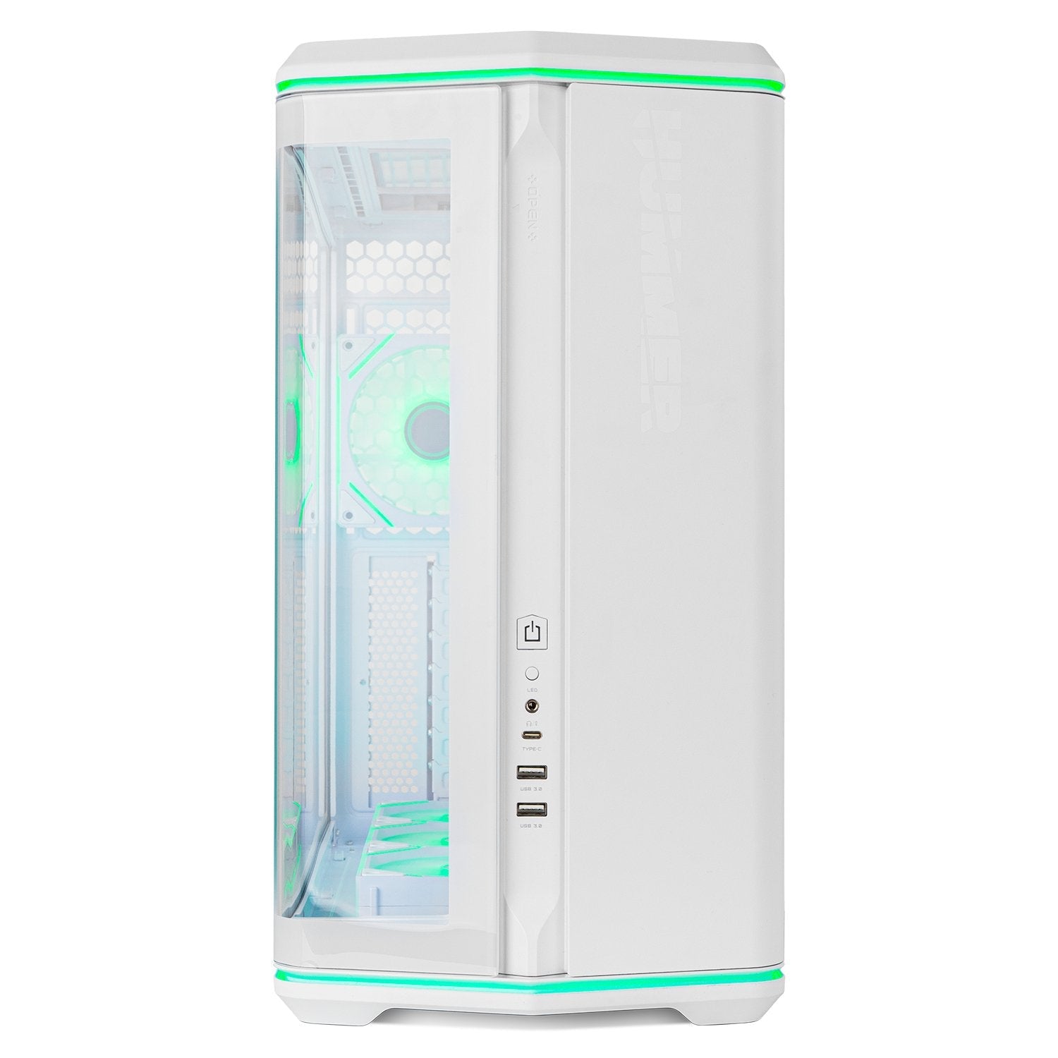 Caja Gaming Semitorre Nox Hummer Anvil Blanca