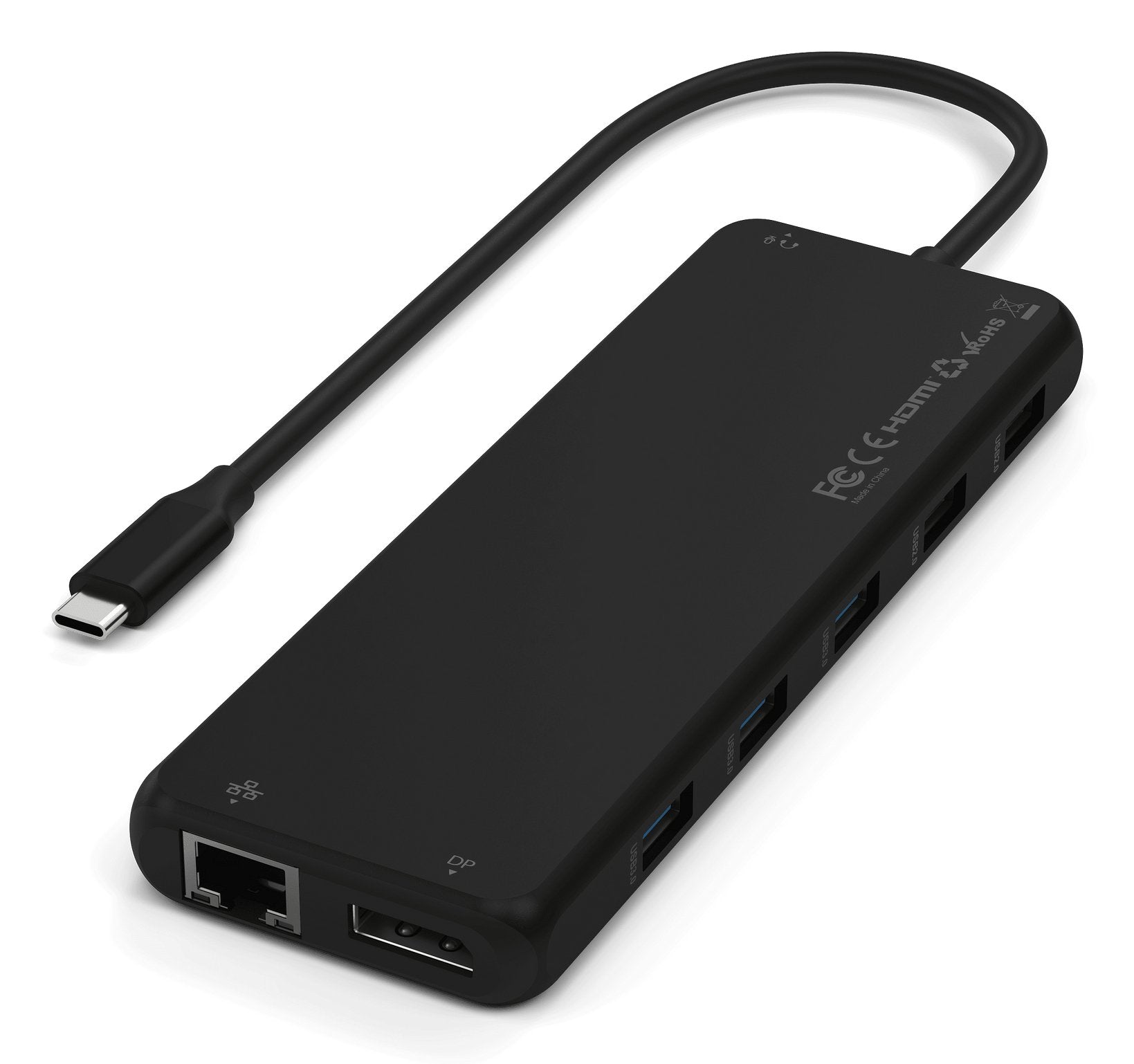 Satechi 13w1 Usb-C Triple Display Multiport Adapter  1x Ethernet 1 Gbps  3x Usb-A  1x Usb-A  2x Usb-A  2x Usb-C 85w Pd, 2x Hdmi 2.0 4k@60hz  Dp 1.4 8k@60hz  3.5mm Audio