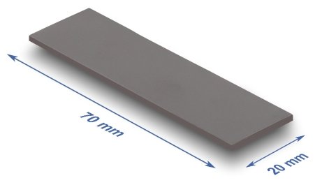 Delock Wärmeleitpad 70 X 20 X 1,75 Mm Para M.2 Module 3,2 W/Mk - Low Oil Bleeding