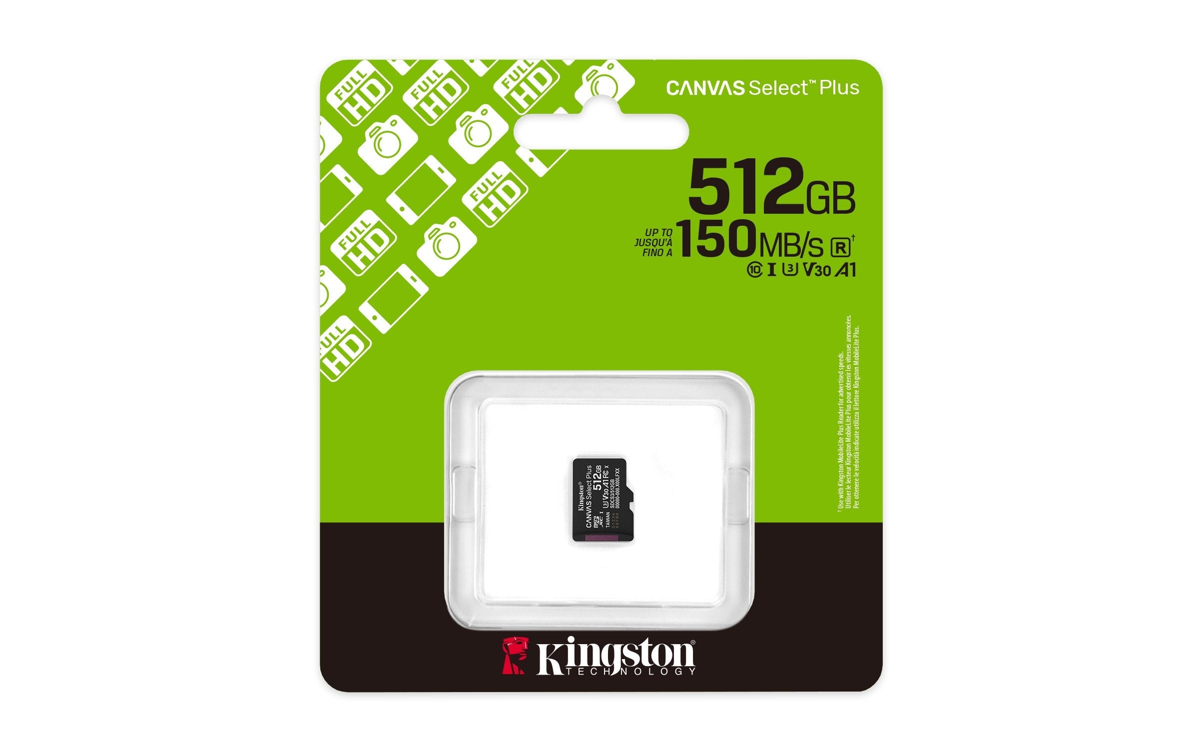 EAN 0740617348583 - Kingston Technology Canvas Select Plus Gen3 MicroSDXC UHS-I Clase 10 imagen 3