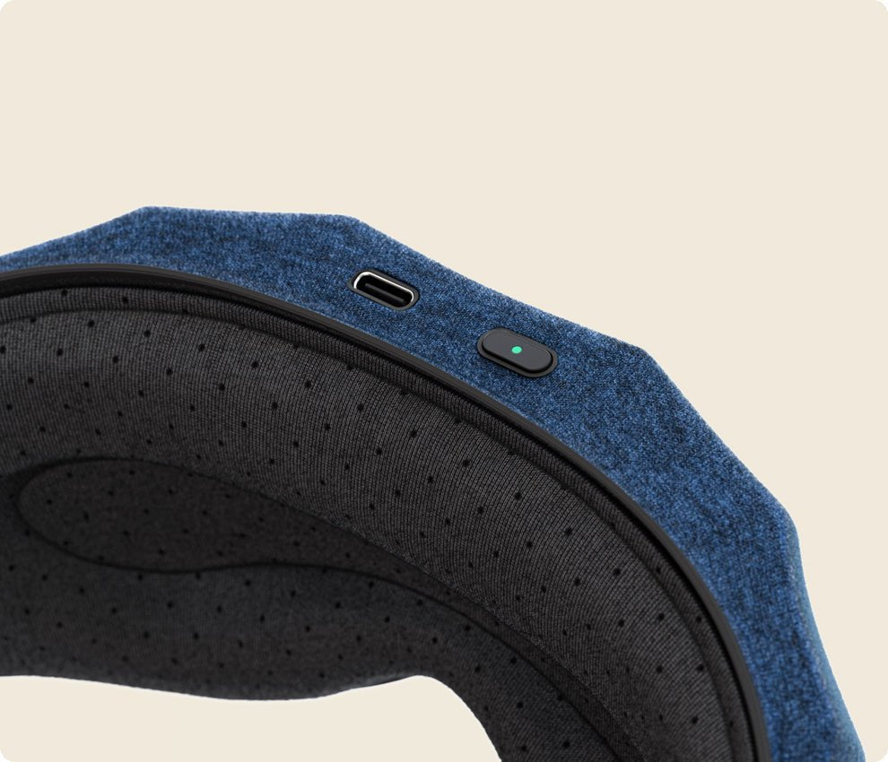 Therabody Sleepmask Masajeador Cara Negro, Azul