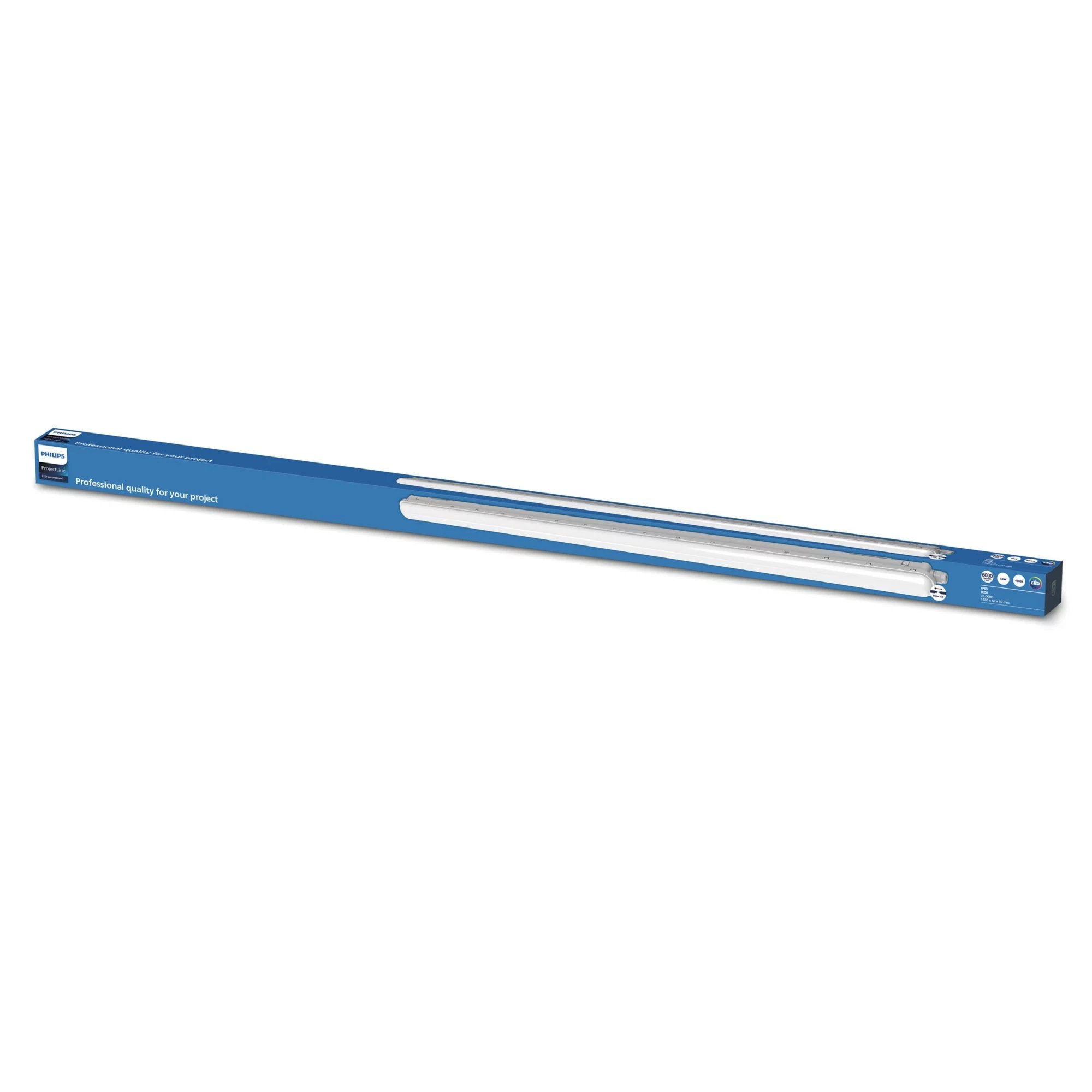 Regleta Estanca Projectline 4000 K 6000 Lm Luz Dia, 150 Cm