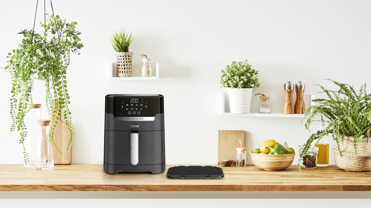 Tefal Easy Fry & Grill Ey505815 Freidora Sencillo 4,2 L Independiente 1550 W Freidora De Aire Caliente Negro