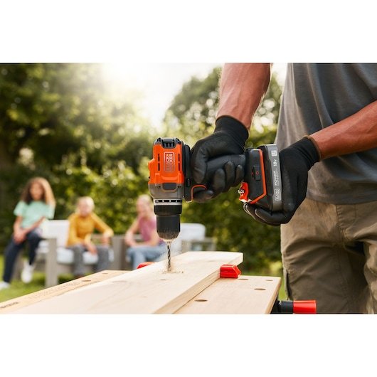 Taladro Black & Decker Bcd382d2xk-Qw  Naranja