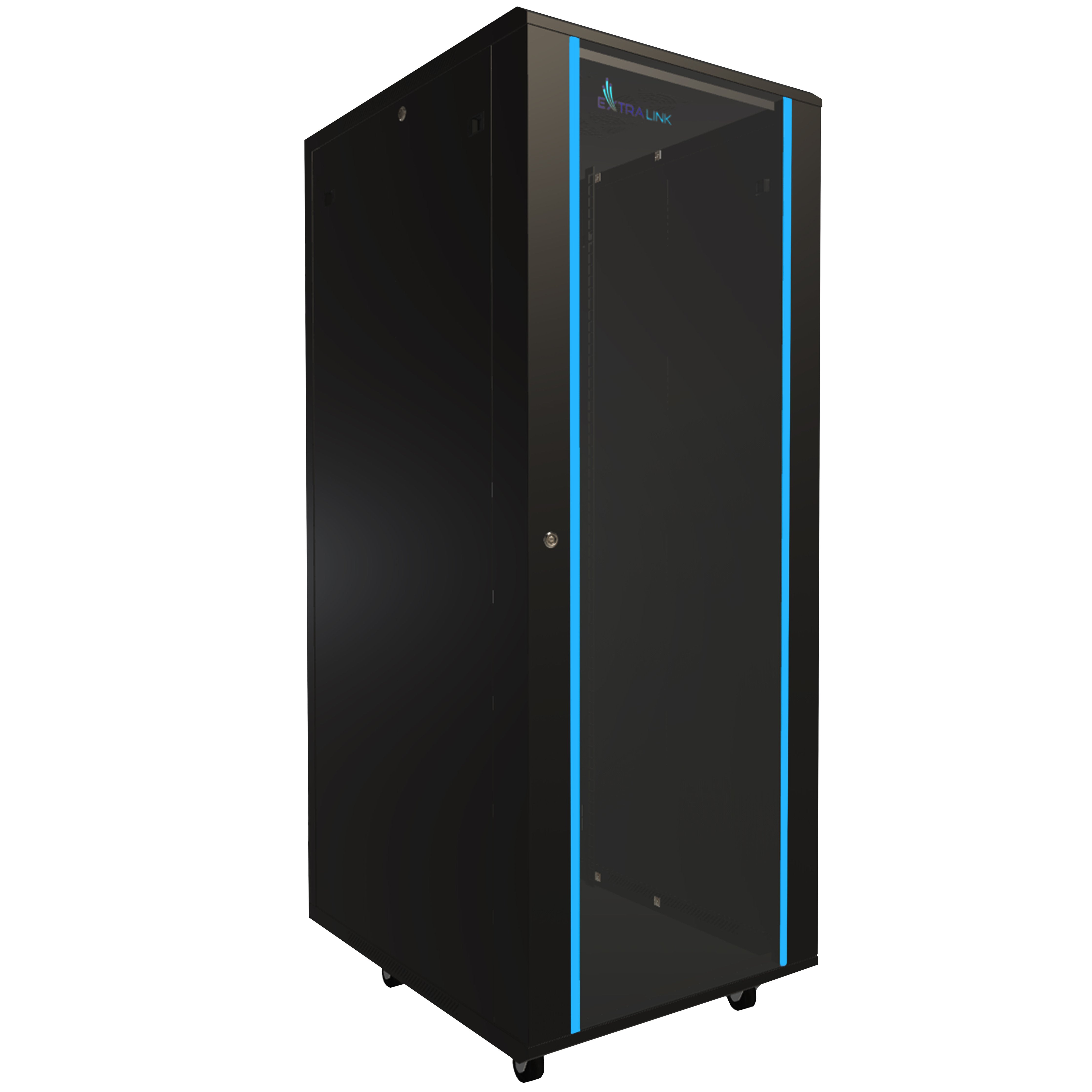 Extralink - 19 Armario De Pie 32u 600x800 Negro Flat-Pack