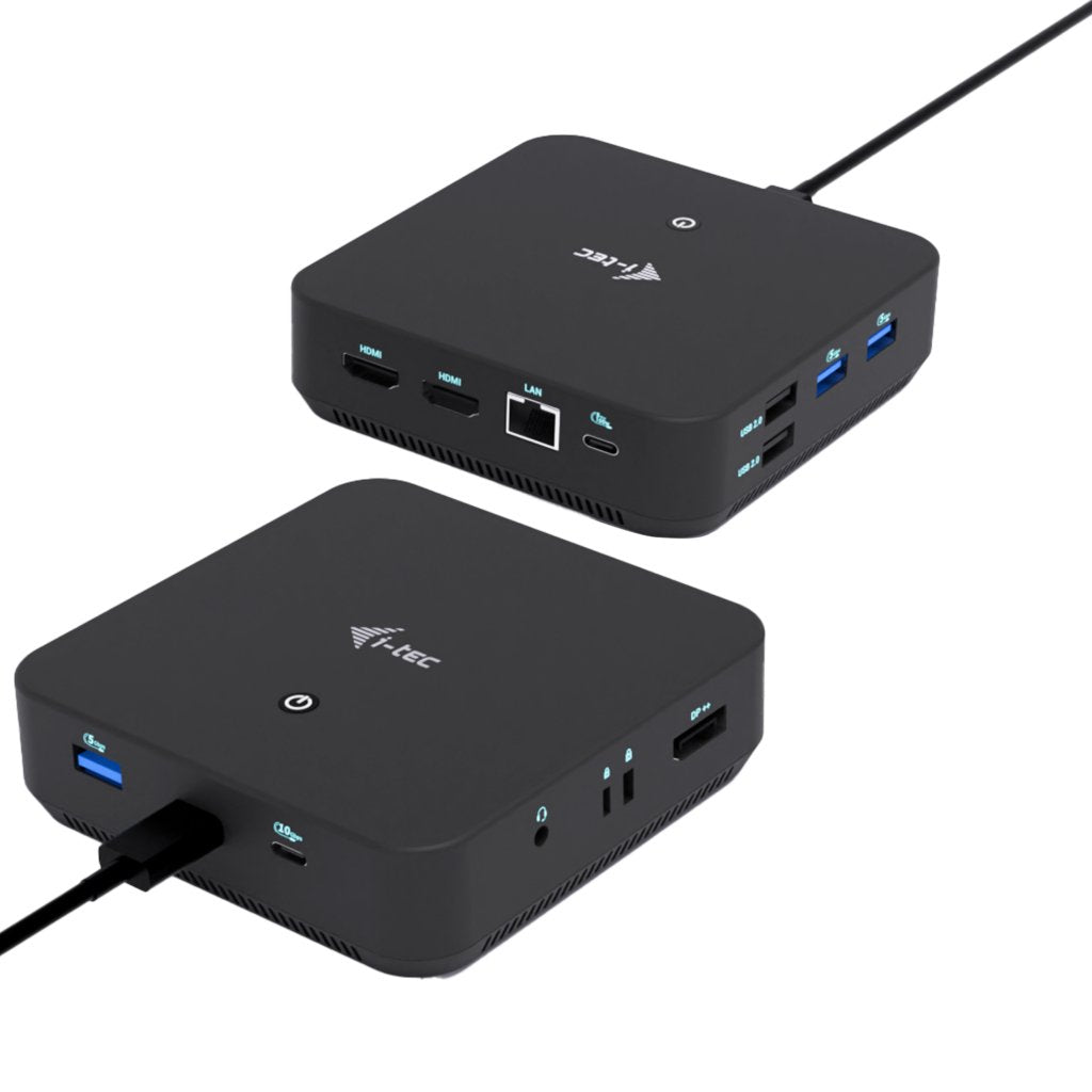 I-Tec Usb-C Ds 2 X Hdmi 1x Dp 1x Glan 1x Usb-C 3.2 3x Usb-A 3.2 2x Usb 2.0 1x 3.5mm Audio Mic 1x 100w Usb-C Power Delivery