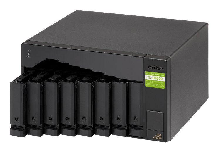 EAN 4713213516188 - QNAP TL-D800C caja para disco duro externo Carcasa de disco duro/SSD Negro, Gris 2.5/3.5" imagen 7