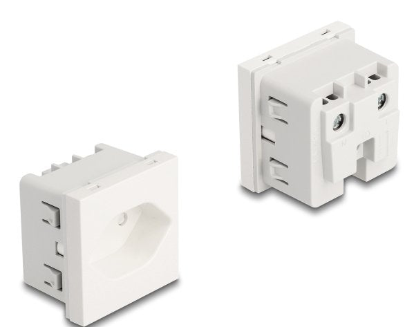 Delock 81437 Tomacorriente Easy 45 Con Conexión A Tierra T13 Suiza 45 X 45 Mm