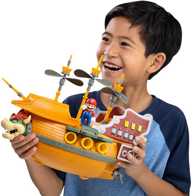 Playset Deluxe Aeronave Bowser Super Mario Nintendo