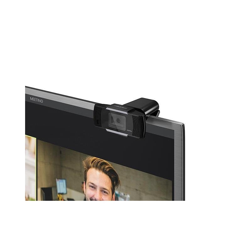 Webcam Con Micrófono Natec Lori Plus Full Hd 1080p Campo Visual 65º Enfoque Automático 30fps Cable Usb 150cm