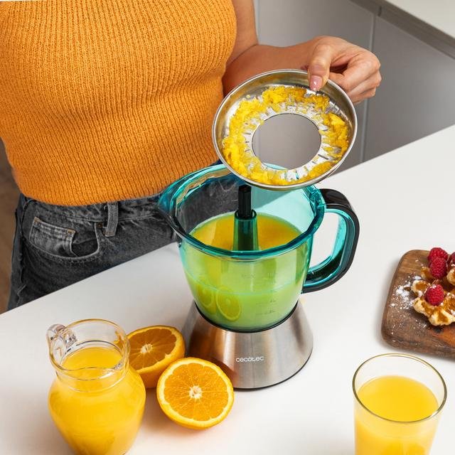 EAN 8435484043946 - Cecotec Zitra prensa de cítricos eléctricos 1 L 60 W Acero inoxidable imagen 7