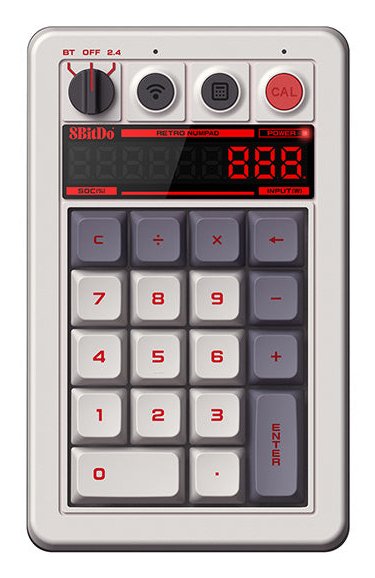 EAN 6922621505686 - 8Bitdo Retro 18 Mechanical Numpad – N Edition teclado numérico PC Bluetooth/USB/RF Wireless Gris imagen 1