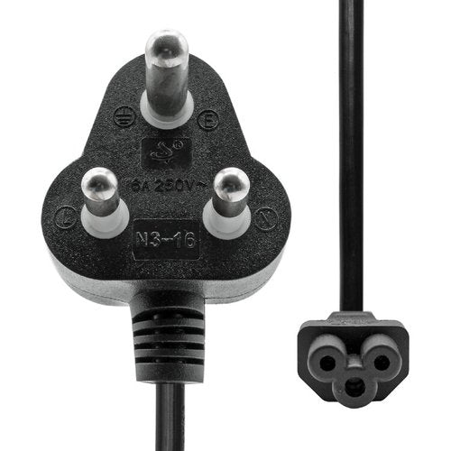 Proxtend Power Cord India Angled To C5 2m Black
