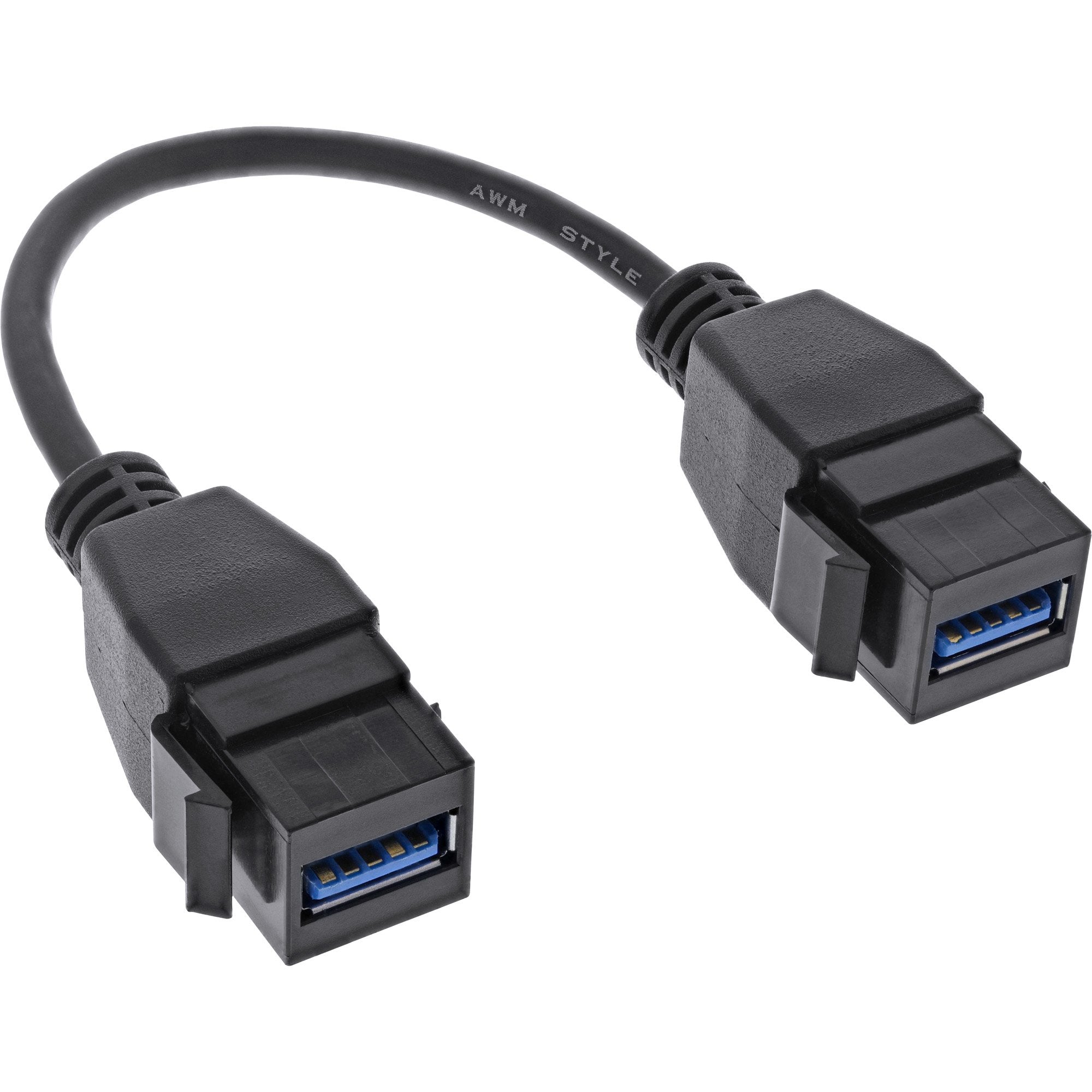 Inline Usb 3.2 Gen1 2x Adaptador Keystone, 2x Enchufes Keystone Usb A, 0,2 M