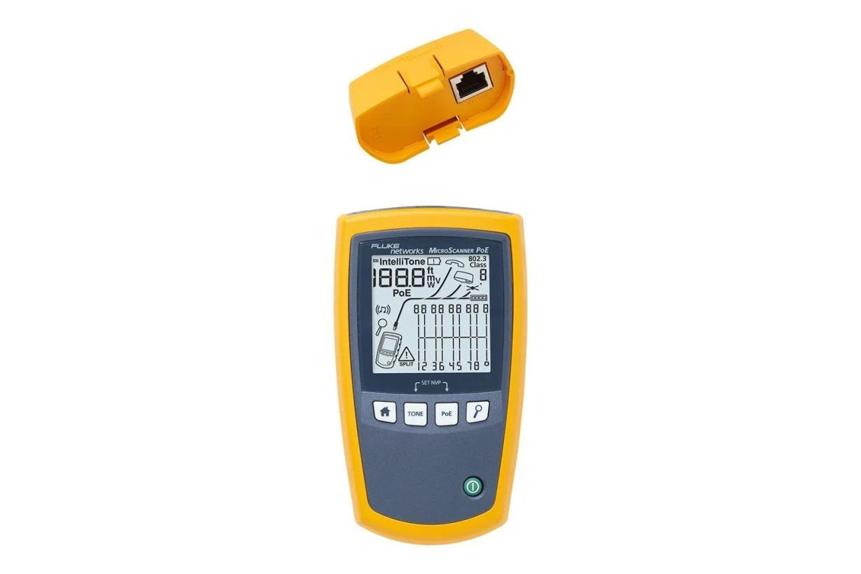 EAN 754082148524 - Fluke MicroScanner PoE Comprobador de alimentación PoE Azul, Amarillo imagen 2