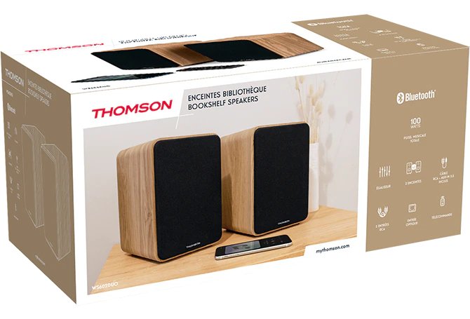 EAN 3499550387872 - Thomson WS602DUO altavoz De 1 vía Madera Alámbrico 30 W imagen 5