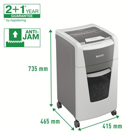 EAN 4002432124138 - Leitz 80160000 triturador de papel Microcorte 55 dB 22 cm Gris, Blanco imagen 14
