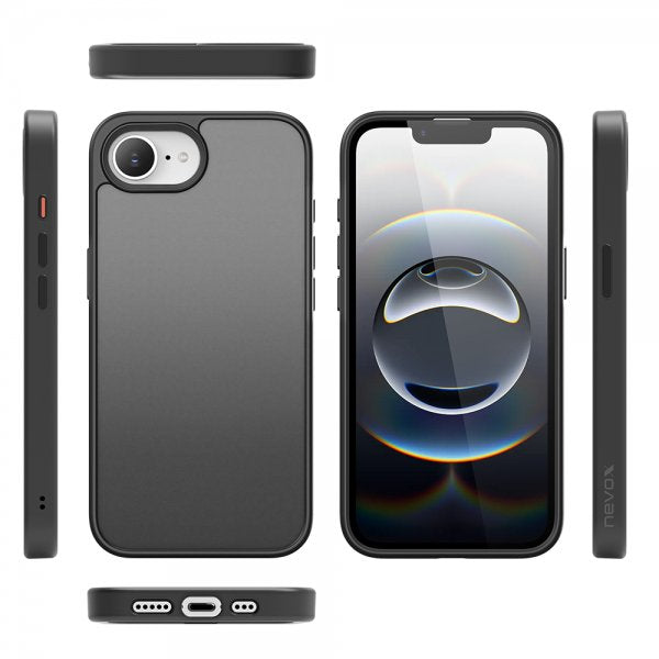 Nevox Styleshell Invisio, Funda Para Teléfono Móvil Negra, Iphone 16e 4250686415018.0