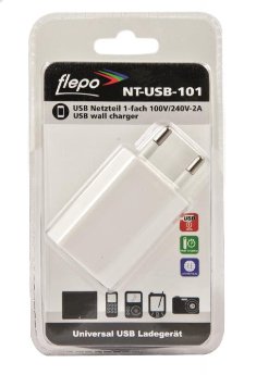 Flepo Nt-Usb-101 Cargador De Dispositivo Móvil Blanco Interior