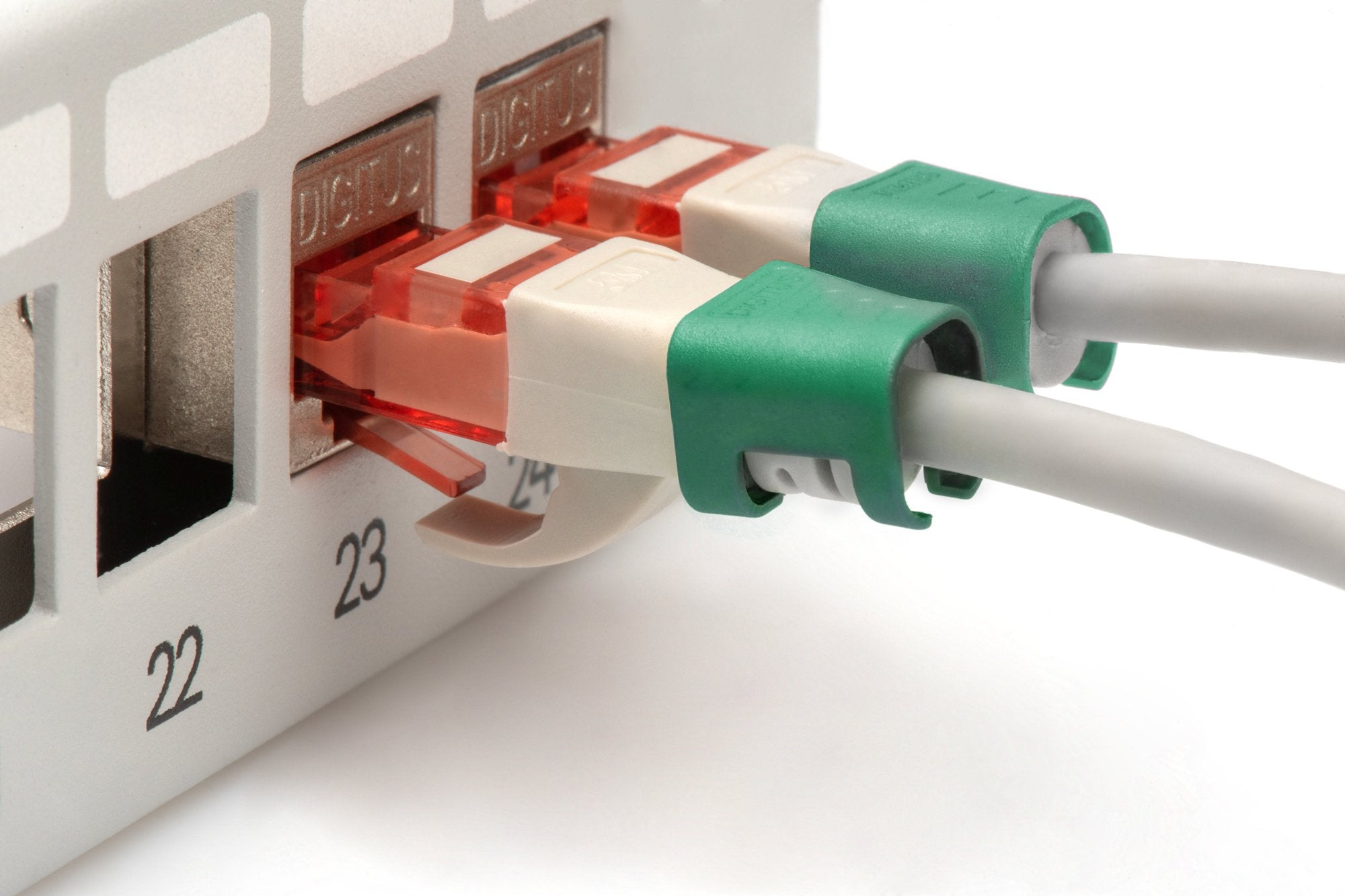 Clips Para Cable Rj 45 Color Verde, 100 Uds.