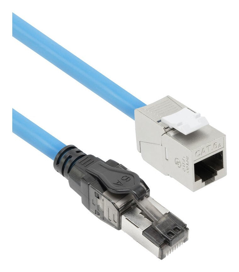 Morado 30 Meters S Ftp Cat6a B2ca Poe++ 100w Solid Prefab Installation Cable, Rj45 Male  Female