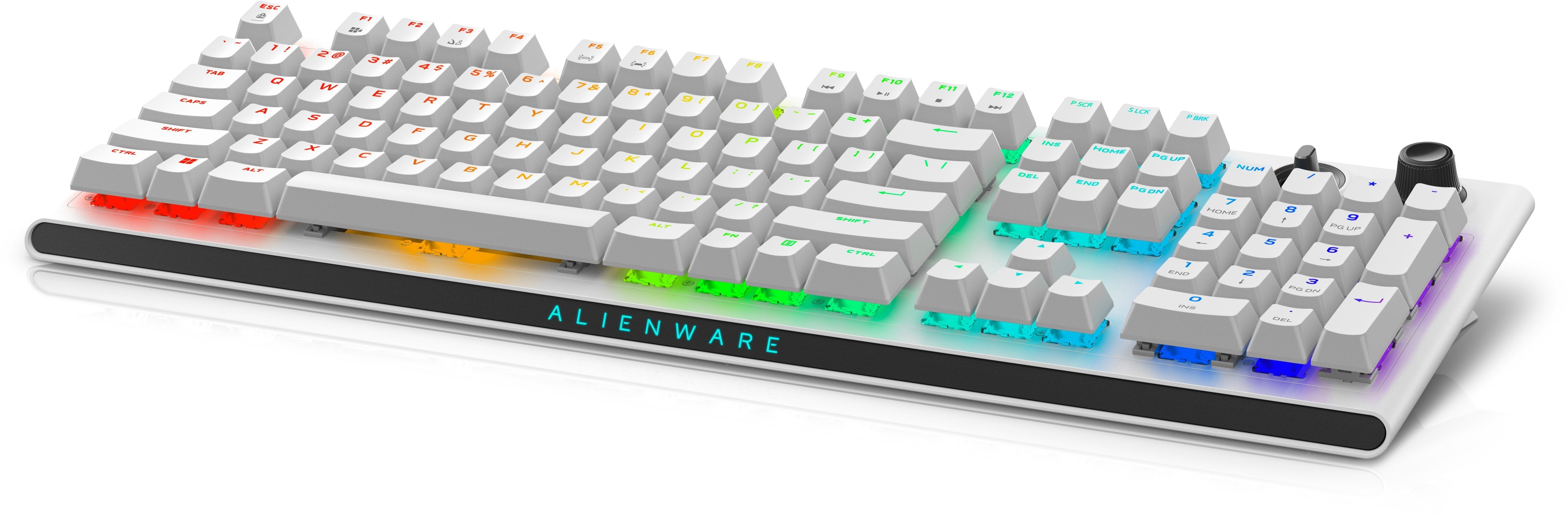 Teclado Ingles Dell Alienware Tri-Mode Wireless Gaming Keyboard, Us Layout - Aw920k (Lunar Light)