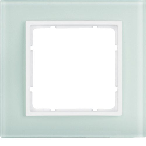 Berker 1011 69 09 Glasrahmen 1-Fach Polarweiss B.7 Glas
