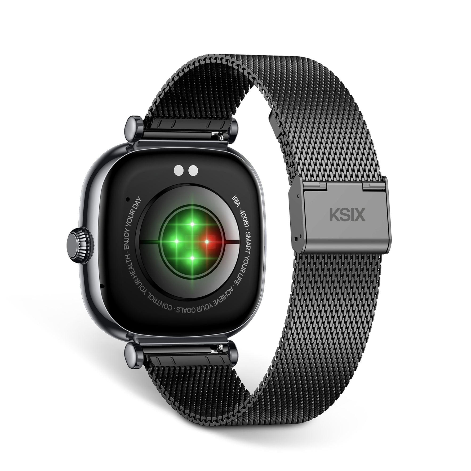 Ksix Iria Negro Smartwatch 1.7" 2 Correas (Metal + Silicona)