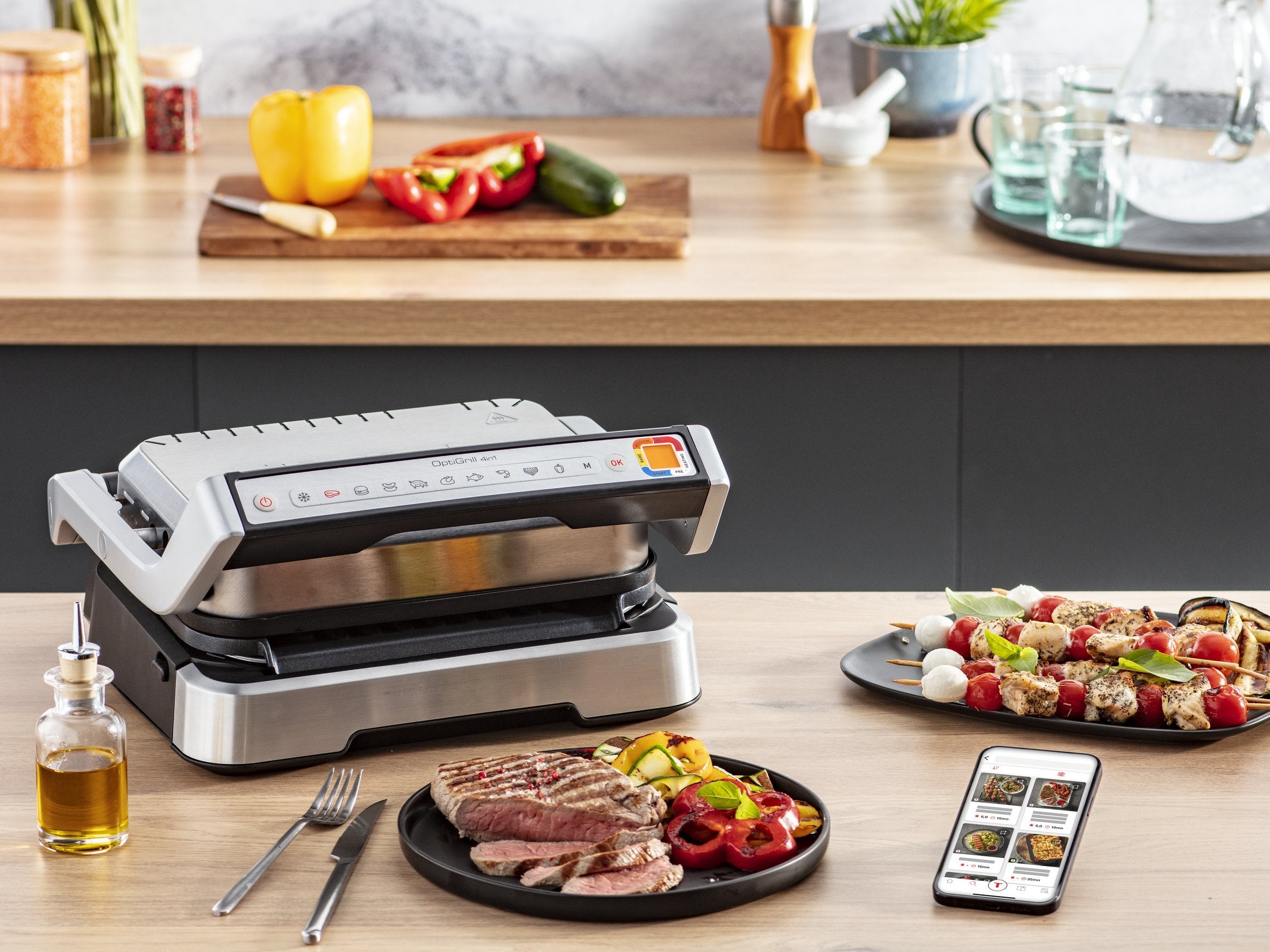 Tefal Optigrill 4in1 Gc774d10 Parrilla Eléctrica De Contacto