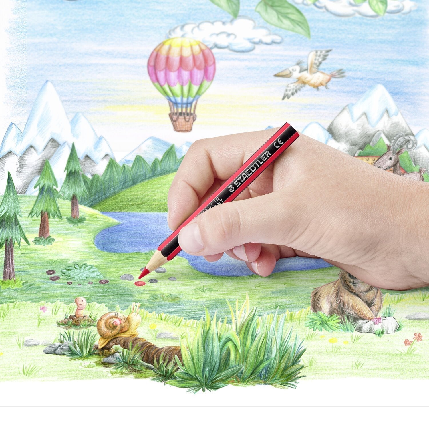 Staedtler Noris Colour 185 Pack De 12 Lapices Hexagonales De Colores - Resistencia A La Rotura - Material Wopex - Colores Surtidos