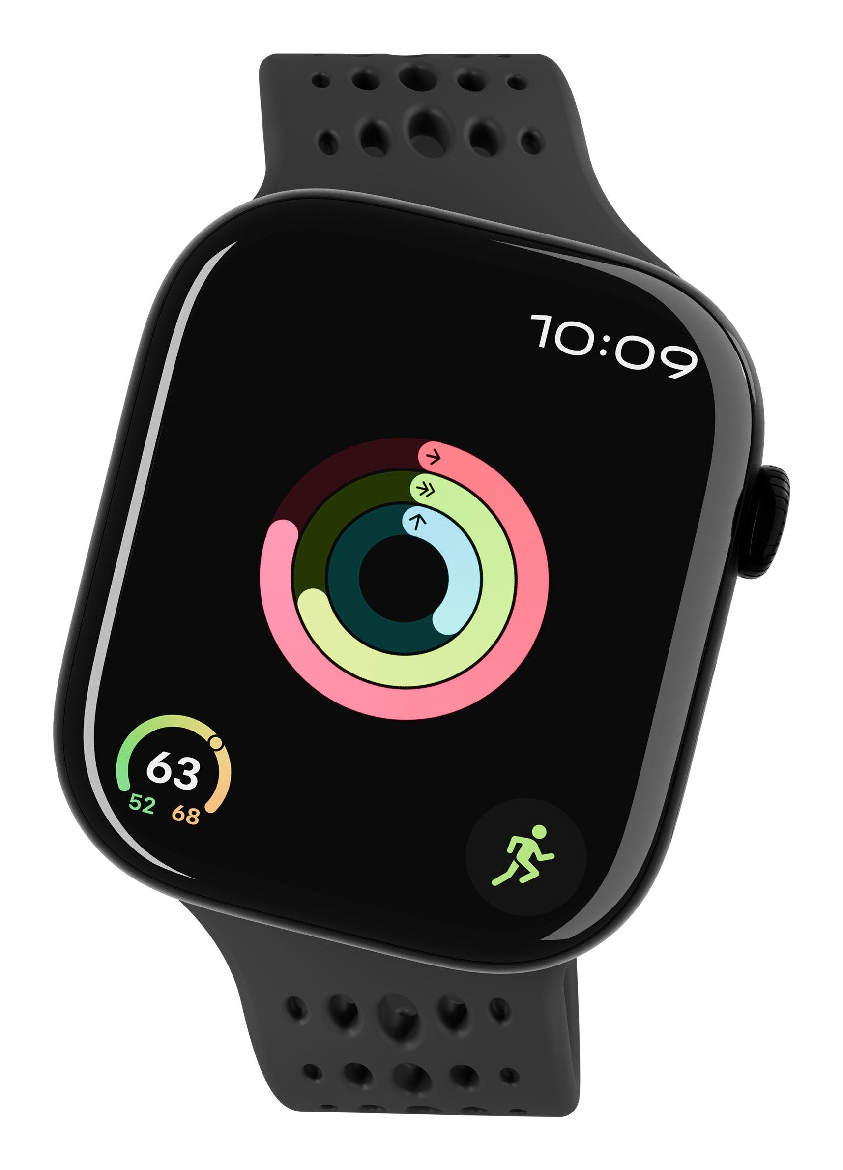 Decoded Silicone Ares O Strap For Apple Watch 40/42mm Black