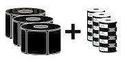 Zebra Zipship 5319 Wax - Negro - 110 Mm X 74 M