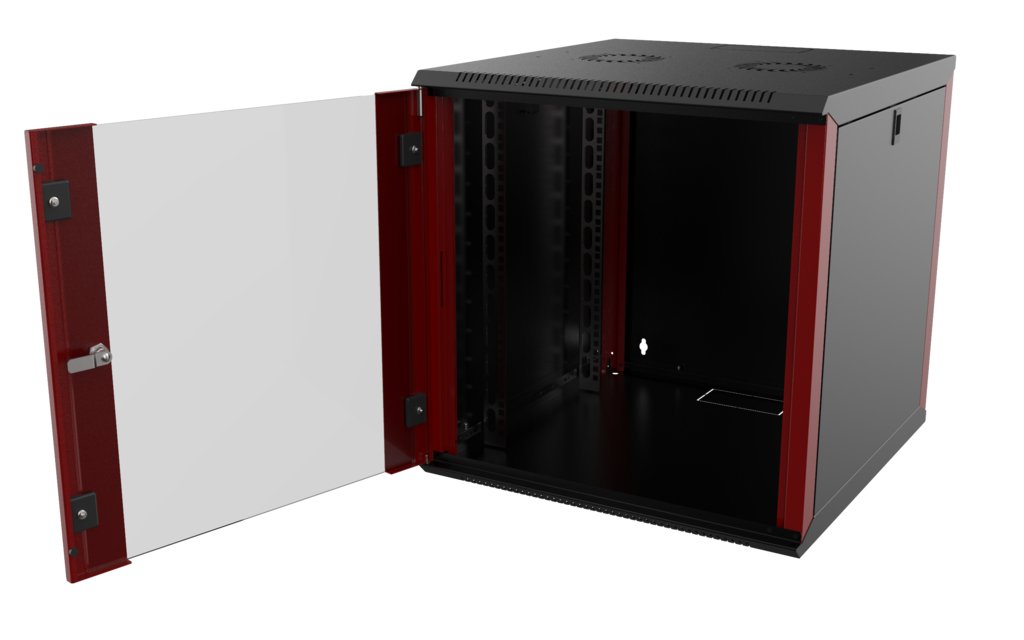 19" 12u Rack Wall Mount 565 X  600 X 576mm Com-Box - Black -