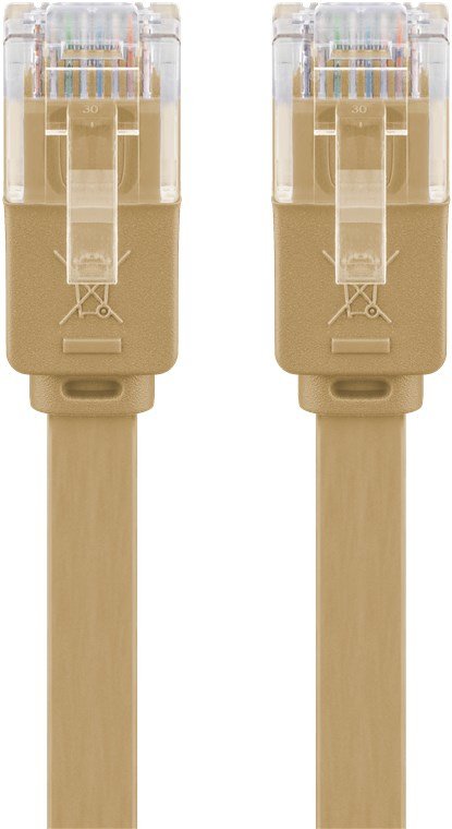 Goobay Cat6 Utp 0.5m Cable De Red Marrón 0,5 M U/Utp (Utp)