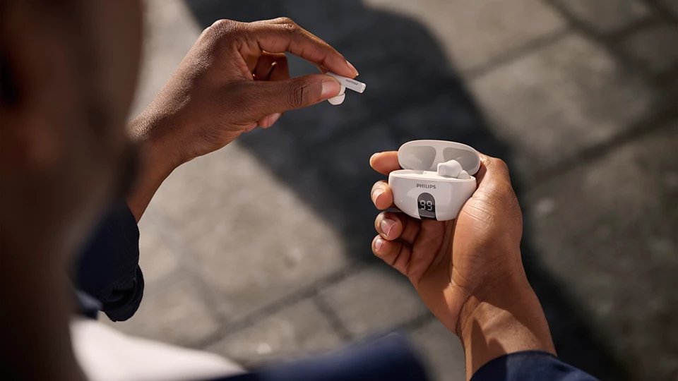 EAN 4895229160194 - Philips TAT2520WT/00 auricular y casco Auriculares Inalámbrico Dentro de oído Llamadas/Música Bluetooth B imagen 9