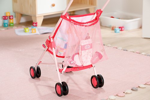 Zapf Creation Cochecito Baby Born® Con Bolso, Cochecito Para Muñecas Rosa 840665