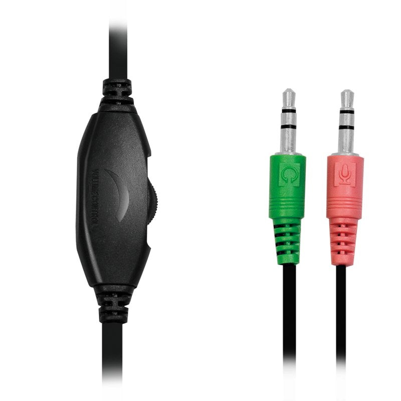 Auriculares Logilink Hs0052 On-Ear  3.5mm  Negro, 1.8m Cable