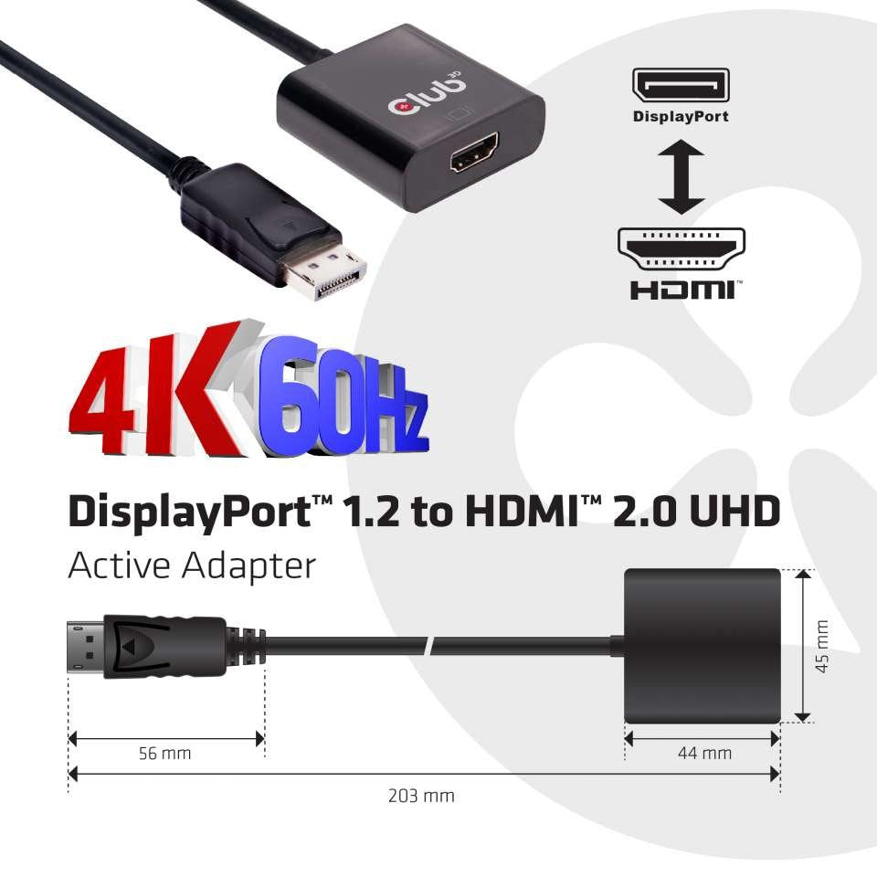 EAN 8719214470975 - CLUB3D CAC-2070 cambiador de género para cable Negro imagen 3