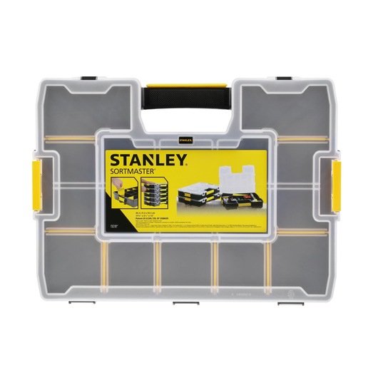 Caja De Herramientas Stanley Cubix 1-94-745 Pieza Pequeña Negro, Transparente, Amarillo Negro/Amarillo, Caja Para Piezas Pequeñas, Negro, Transparente, Amarillo, 90 Mm, 430 Mm, 330 Mm