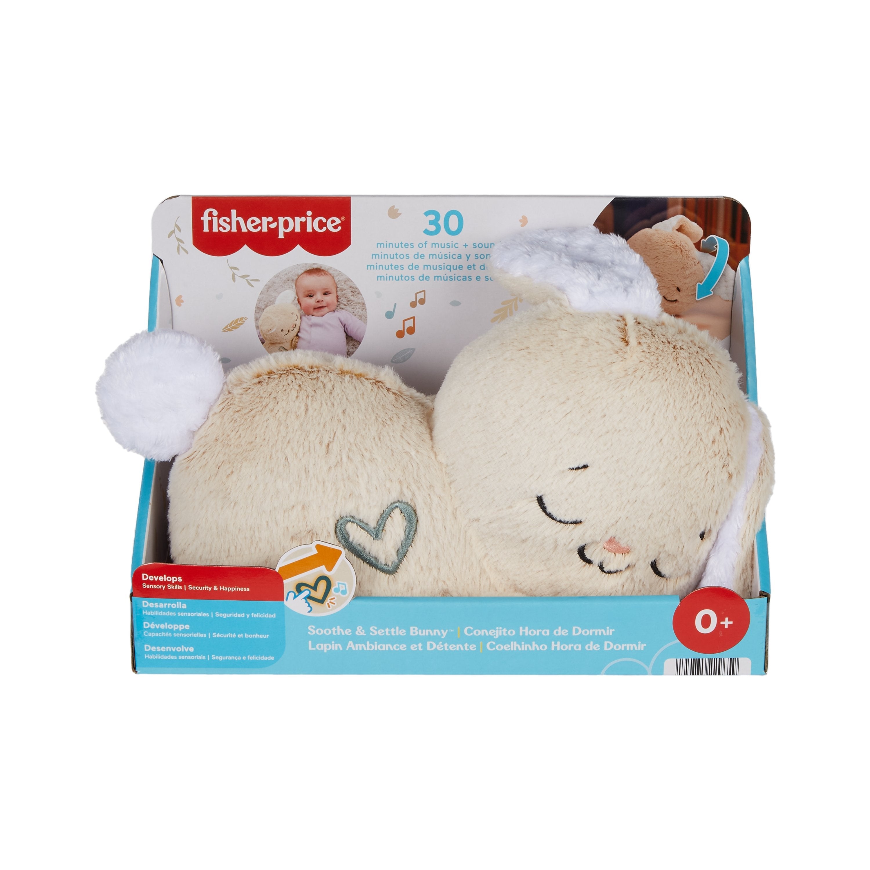 Fisher-Price Schlummer Bunnies, Caja De Música Caja De Música Adaptable Con Movimiento Hxg97