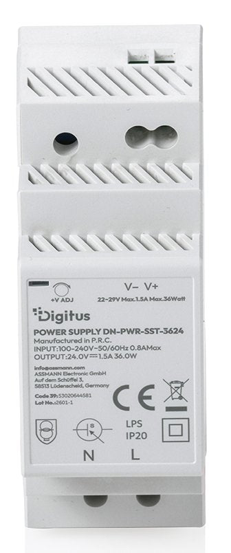 EAN 4016032508120 - Digitus DN-PWR-SST-3624 adaptador e inversor de corriente Interior 36 W Blanco imagen 3