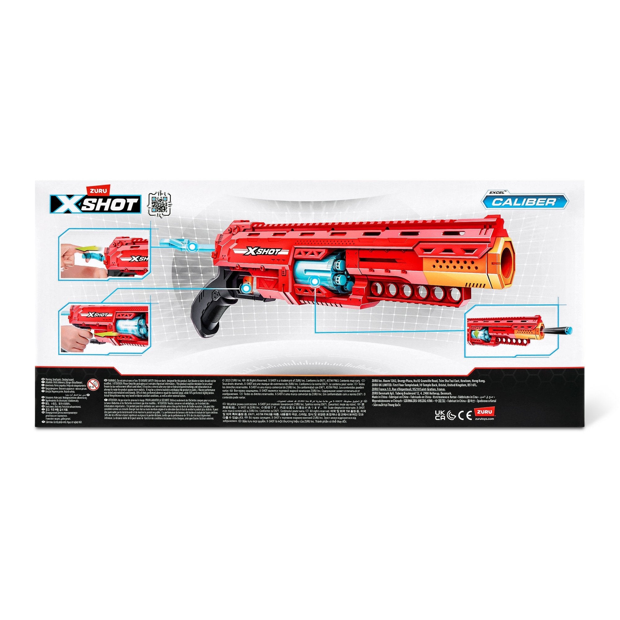 Zuru X-Shot Excel - Calibre Blaster, Lanzador De Dardos 36675