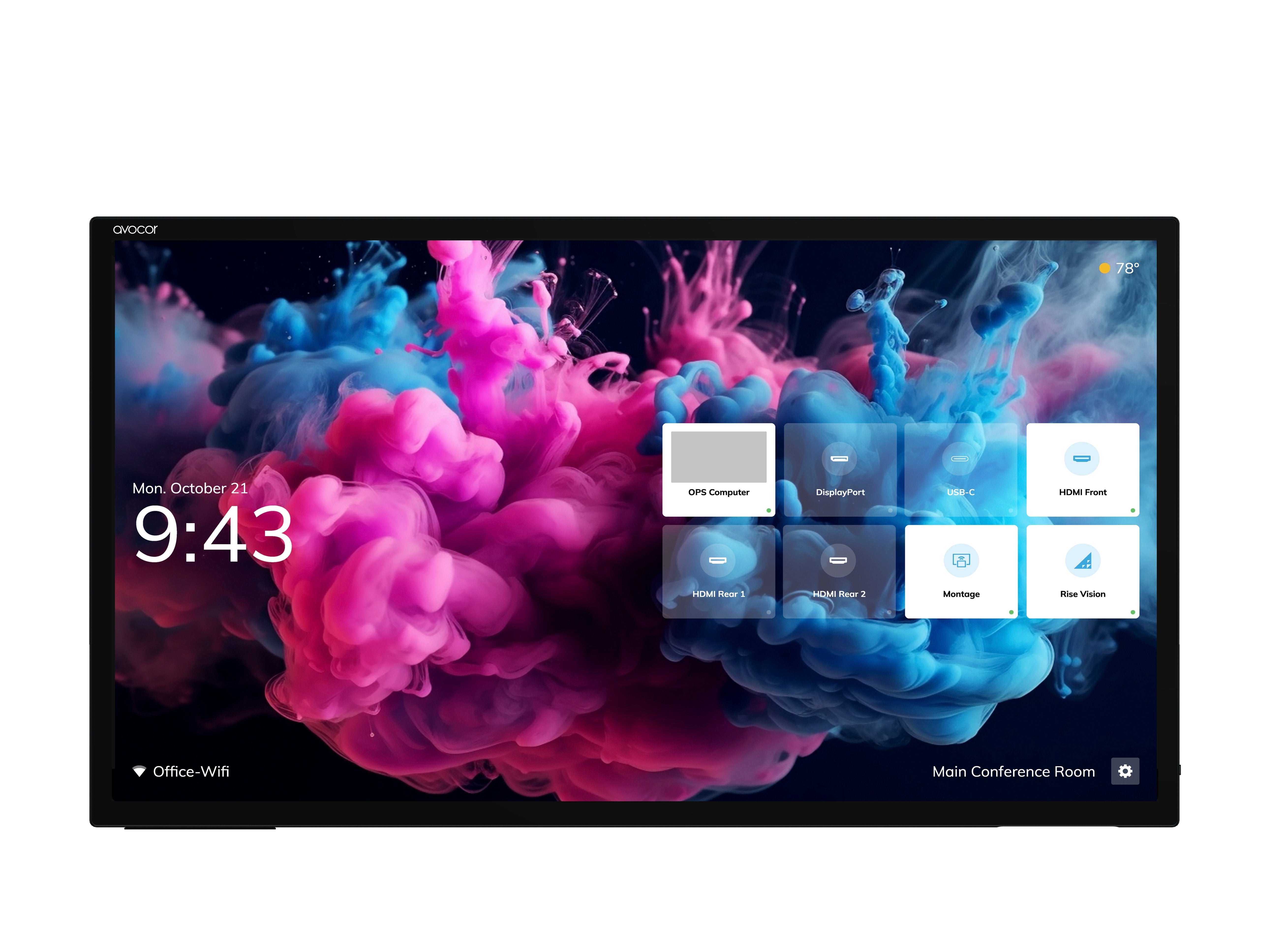 Avocor Avh-7520 75" Clase Diagonal H Series Pantalla Lcd Con Retroiluminación Led Interactivo Con Pantalla Táctil (Multitáctil) 4k Uhd (2160p) 3840 X 2160 Led De Iluminación Directa
