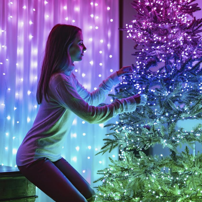 Luces Inteligentes Para Árboles De Navidad Twinkly 600 Rgb 48m