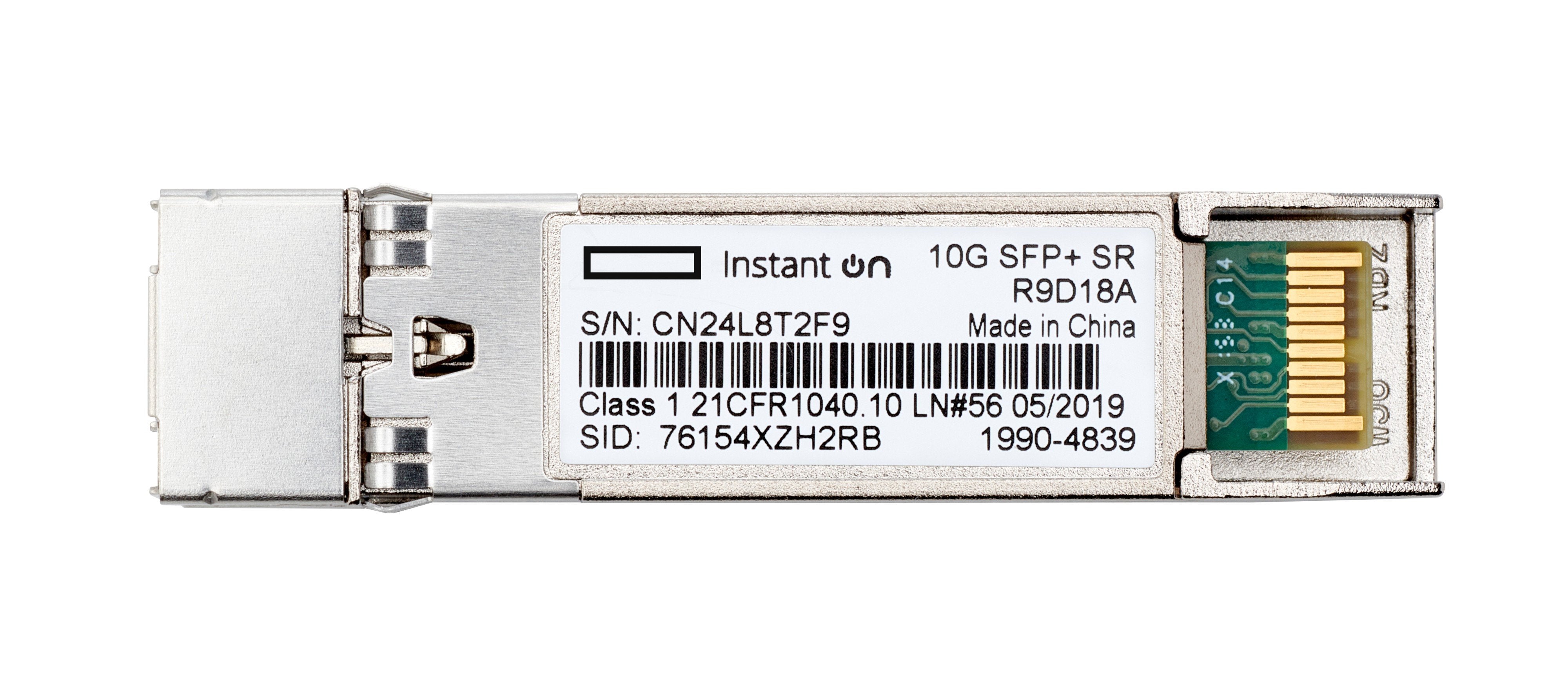 Aruba Switch Transceiver, Sfp+, 10gb, Sr, Bis 300m, Xcvr, Mmf