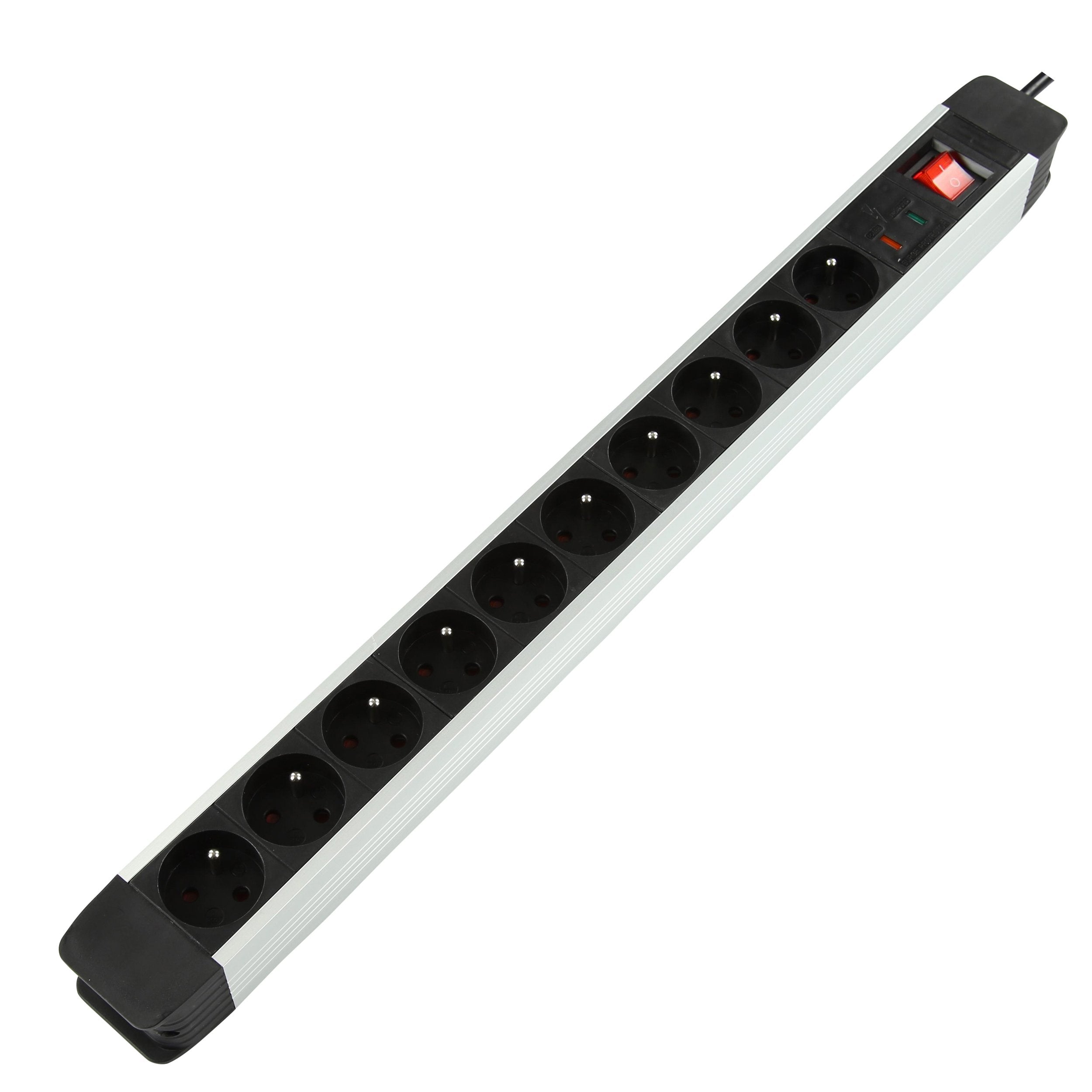 EAN 5420016804617 - LOGON LPS030 limitador de tensión Negro, Gris 10 salidas AC 230 V 1,5 m imagen 1