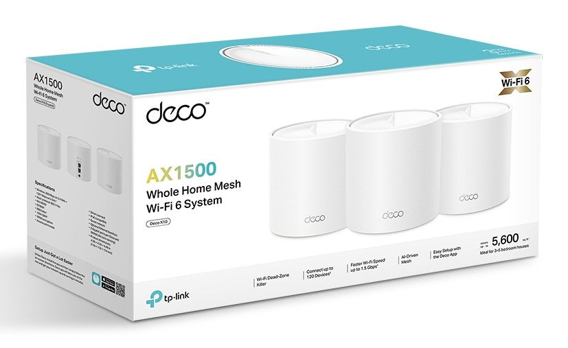 EAN 4895252505085 - TP-Link Deco X1500 Doble banda (2,4 GHz / 5 GHz) Wi-Fi 6 (802.11ax) Blanco 2 Interno imagen 2
